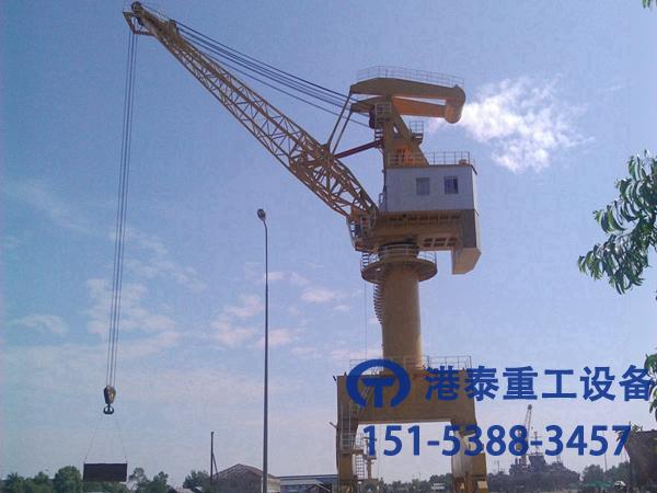 河南港泰門座式起重機生產廠家來說說門座吊的工作特點