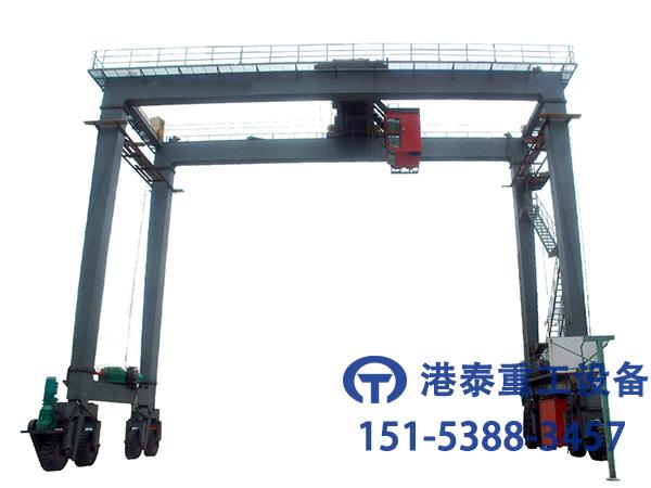 浙江杭州集裝箱門式起重機廠家輪胎式集裝箱門式起重機運行移動靈活